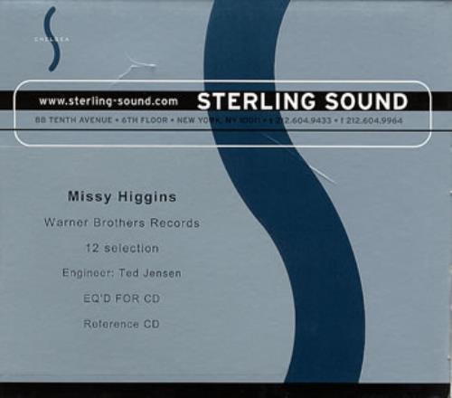 Missy Higgins Album Revisions CD-R acetate US MHZCRAL358707