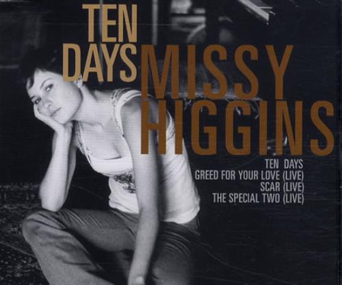Missy Higgins Ten Days CD single (CD5 / 5") Australian MHZC5TE456910