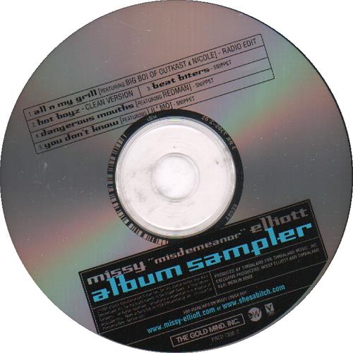 Missy Misdemeanor Elliott Album Sampler CD single (CD5 / 5") US MSYC5AL140236