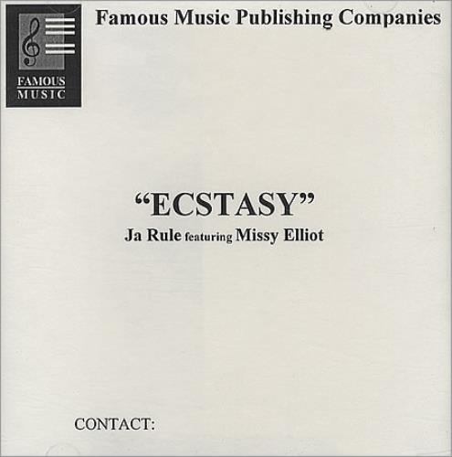 Missy Misdemeanor Elliott Ecstasy CD-R acetate US MSYCREC228901