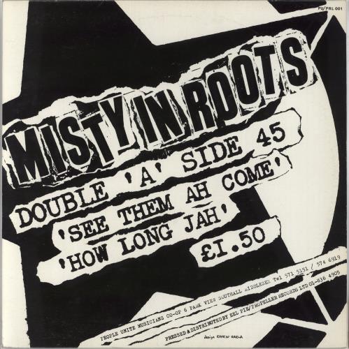 Misty In Roots See Them Ah Come / How Long Jah 12" vinyl single (12 inch record / Maxi-single) UK M7412SE619345