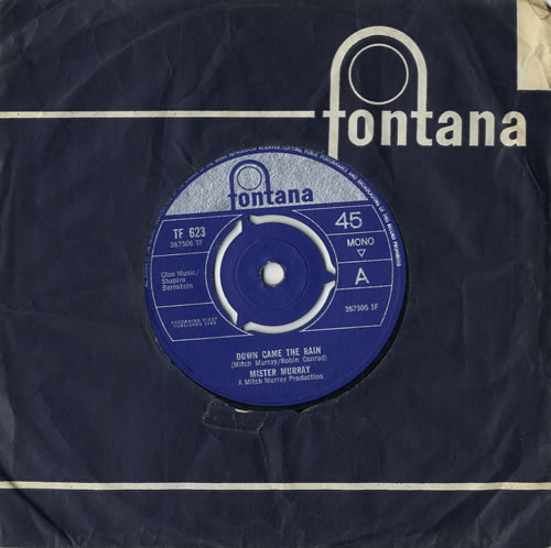 Mitch Murray Down Came The Rain 7" vinyl single (7 inch record / 45) UK M6607DO546332