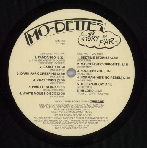 Mo-dettes The Story So Far - Complete with sticker & insert vinyl LP album (LP record) UK DTTLPTH639631