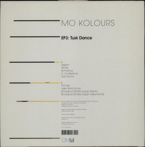 Mo Kolours EP3: Tusk Dance - EX 12" vinyl single (12 inch record / Maxi-single) UK 8-A12EP870601