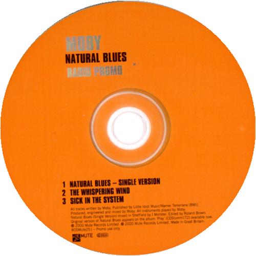 Moby Natural Blues CD single (CD5 / 5") UK MBYC5NA152331