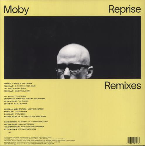 Moby Reprise Remixes 2-LP vinyl record set (Double LP Album) UK MBY2LRE860860