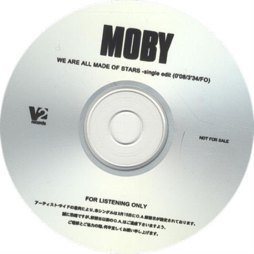 Moby We Are All Made Of Stars CD-R acetate Japanese MBYCRWE221045