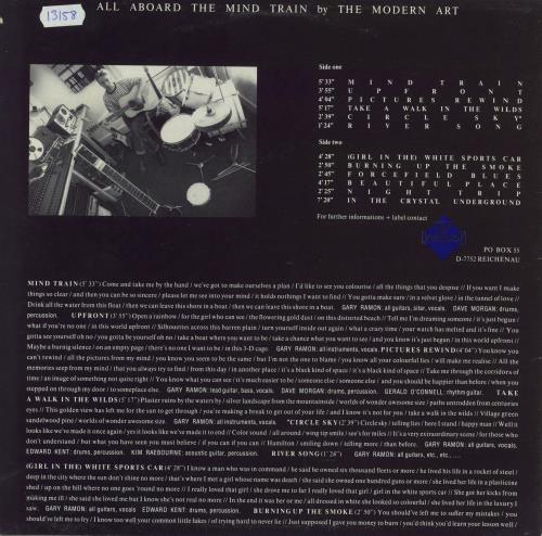 Modern Art All Aboard The Mind Train vinyl LP album (LP record) German O1-LPAL817746