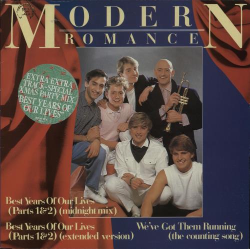 Modern Romance Best Years Of Our Lives (Parts 1 & 2) - 4 tracks + Gold Stamped Sleeve 12" vinyl single (12 inch record / Maxi-single) UK RRM12BE675007