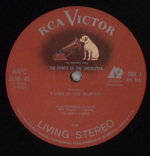 Modest Petrovich Mussorgsky The Power Of The Orchestra : A Night On Bare Mountain / Pictures At An Exhibition - 180gm Vinyl vinyl LP album (LP record) US M25LPTH878709