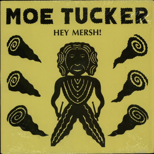 Moe Tucker Hey Mersh! - White vinyl 12" vinyl single (12 inch record / Maxi-single) US TUC12HE601503