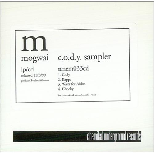 Mogwai C.O.D.Y. Sampler CD single (CD5 / 5") UK MGWC5CO423941