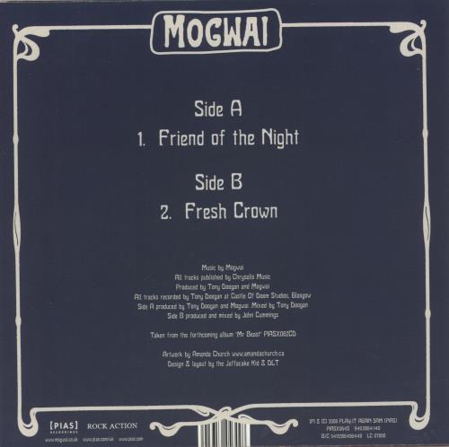 Mogwai Friend Of The Night 7" vinyl single (7 inch record / 45) UK MGW07FR348054