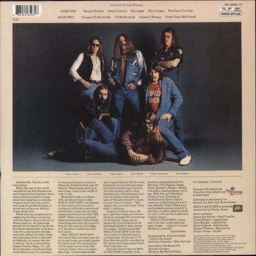 Molly Hatchet Molly Hatchet vinyl LP album (LP record) UK MYHLPMO882865