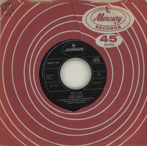 Moms Mabley That's Pops 7" vinyl single (7 inch record / 45) UK 8MM07TH683070