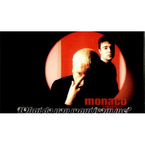 Monaco What Do You Want From Me? cassette single UK MNACSWH273567