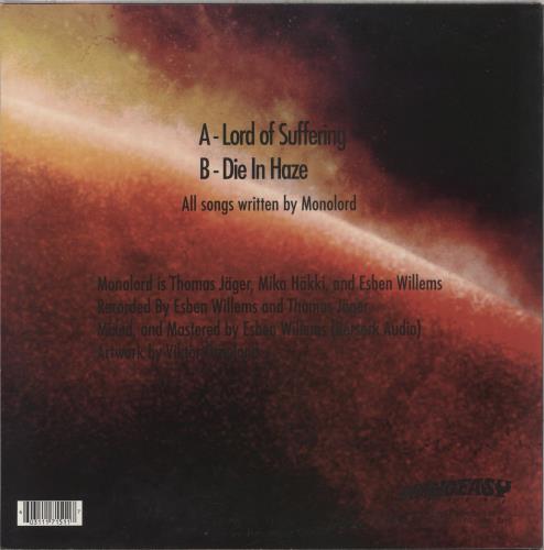 Monolord Lord Of Suffering / Die In Haze - Purple Vinyl 10" vinyl single (10 inch record) US 7Q910LO878242
