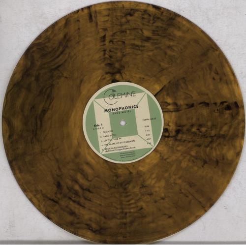 Monophonics Sage Motel - Orange With Black Swirl Vinyl vinyl LP album (LP record) US 7W7LPSA840226