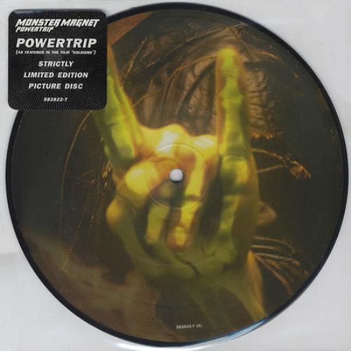 Monster Magnet Powertrip 7" vinyl picture disc (7 inch picture disc single) UK MMG7PPO356265