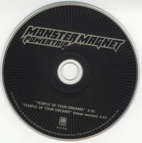 Monster Magnet Temple Of Your Dreams CD single (CD5 / 5") US MMGC5TE145165
