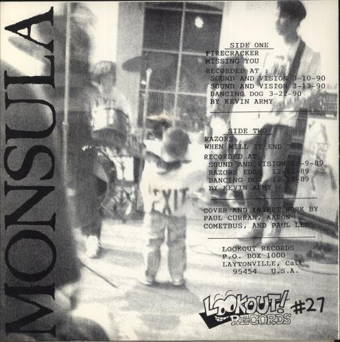 Monsula Nickel E.P. 7" vinyl single (7 inch record / 45) US 9P207NI868464