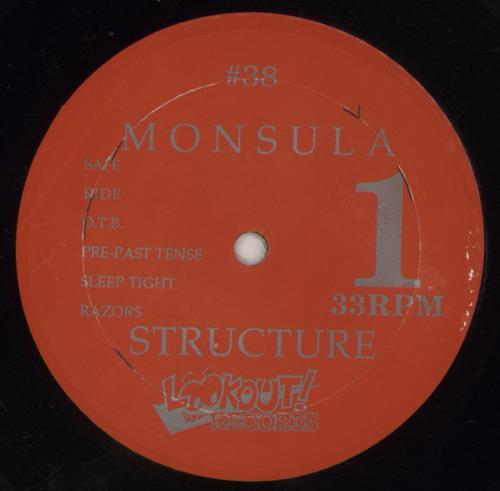Monsula Structure vinyl LP album (LP record) US 9P2LPST863272