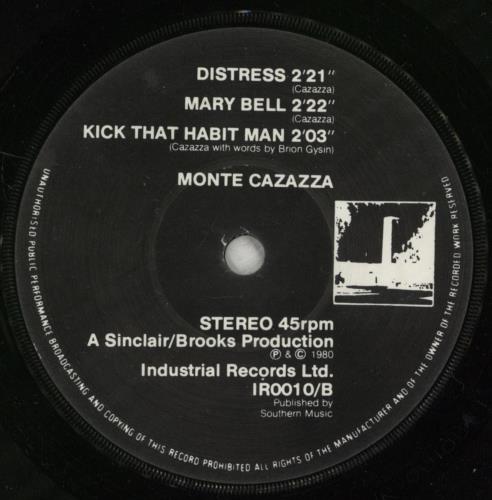 Monte Cazazza Something For Nobody 7" vinyl single (7 inch record / 45) UK CZZ07SO740463