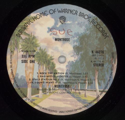 Montrose Montrose - VG vinyl LP album (LP record) UK TROLPMO867576