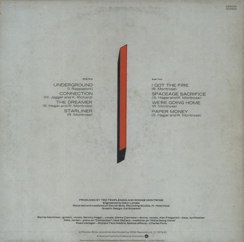 Montrose Paper Money - EX vinyl LP album (LP record) UK TROLPPA787779