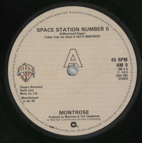 Montrose Space Station Number 5 7" vinyl single (7 inch record / 45) UK TRO07SP589354