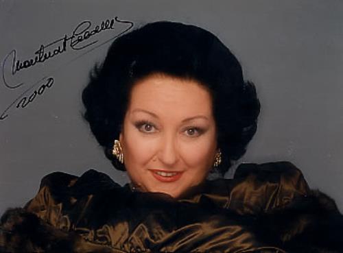 Montserrat Caballe Autographed Portrait Photograph photograph UK MA2PHAU265034