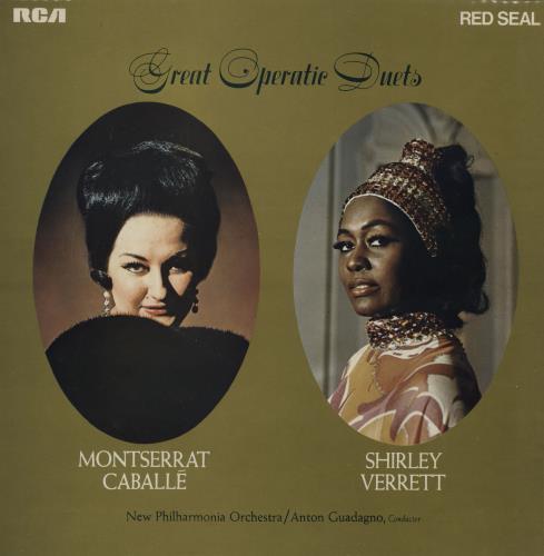 Montserrat Caballe Great Operatic Duets vinyl LP album (LP record) UK MA2LPGR760940