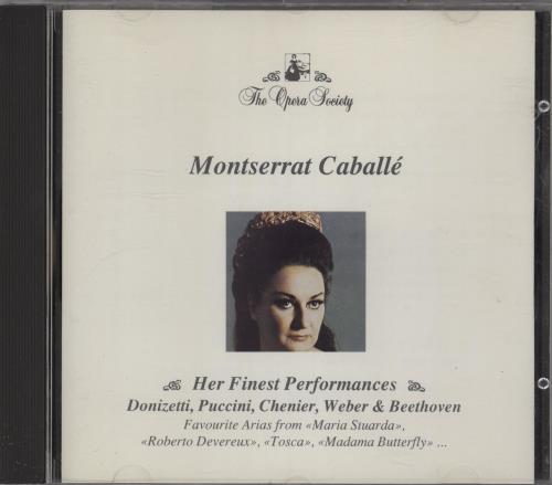 Montserrat Caballe Her Finest Performances CD album (CDLP) Italian MA2CDHE753766