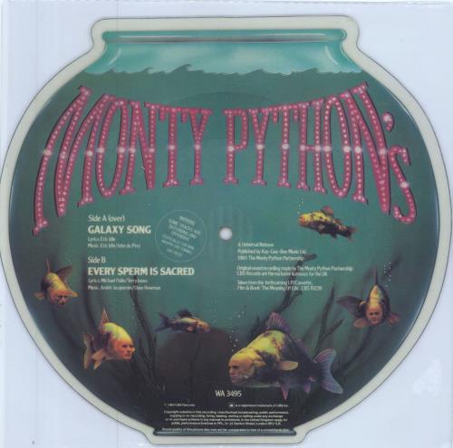 Monty Python Galaxy Song - EX shaped picture disc (picture disc vinyl record) UK PYTSHGA782094