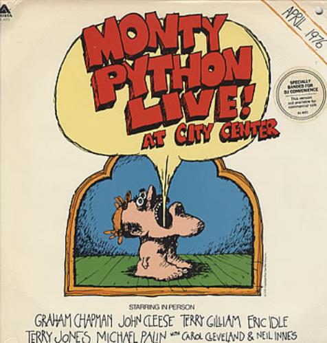Monty Python Live At City Center vinyl LP album (LP record) US PYTLPLI277862