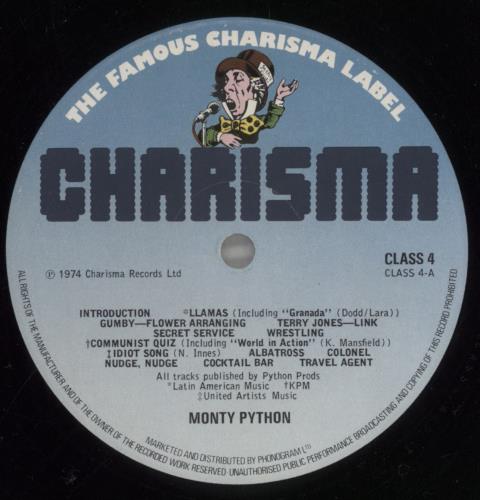 Monty Python Live At Drury Lane - blue Charisma label vinyl LP album (LP record) UK PYTLPLI546977