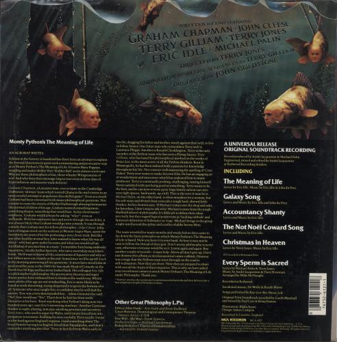 Monty Python The Meaning Of Life vinyl LP album (LP record) US PYTLPTH878150