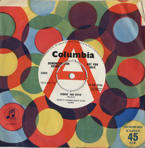 Monty Sunshine Sobbin' And Cryin' 7" vinyl single (7 inch record / 45) UK 1MS07SO479020