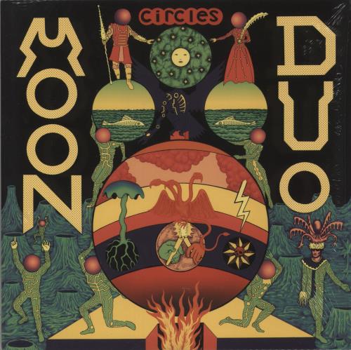 Moon Duo Circles - Red Vinyl vinyl LP album (LP record) UK 1R-LPCI871453