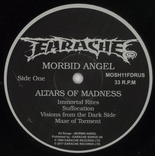 Morbid Angel Altars Of Madness vinyl LP album (LP record) UK MRDLPAL867892