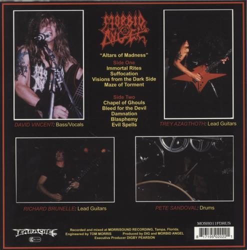 Morbid Angel Altars Of Madness vinyl LP album (LP record) UK MRDLPAL867892