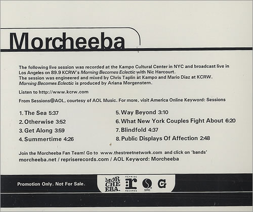 Morcheeba Radio Sessions CD album (CDLP) US HEECDRA438288
