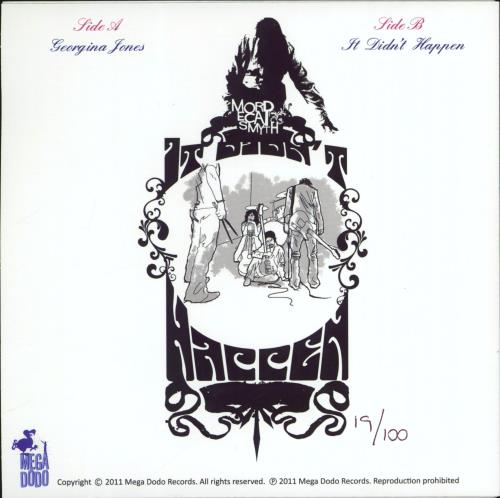 Mordecai Smyth Georgina Jones - Purple / Black Vinyl + Numbered 7" vinyl single (7 inch record / 45) UK 3QR07GE767910