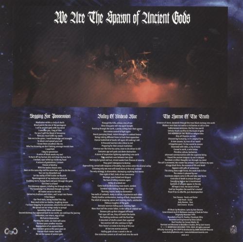 Morpheus Descends The Horror Of The Truth - Moonphase Blue & White with Black Splatter Vinyl 12" vinyl single (12 inch record / Maxi-single) US 7XR12TH839988