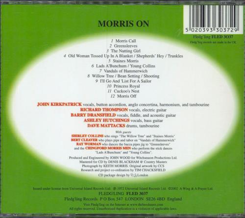 Morris On Morris On CD album (CDLP) UK RROCDMO798876