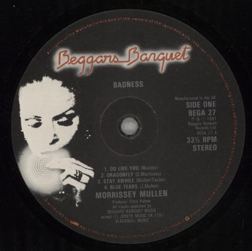 Morrissey Mullen Badness vinyl LP album (LP record) UK M\MLPBA468873