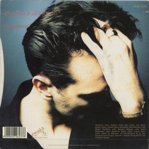 Morrissey Everyday Is Like Sunday 7" vinyl single (7 inch record / 45) UK MOR07EV11070