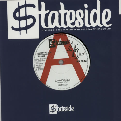 Morrissey Glamorous Glue - Promo 7" vinyl single (7 inch record / 45) UK MOR07GL599561