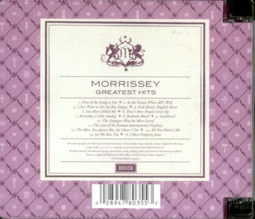 Morrissey Greatest Hits CD album (CDLP) UK MORCDGR425900