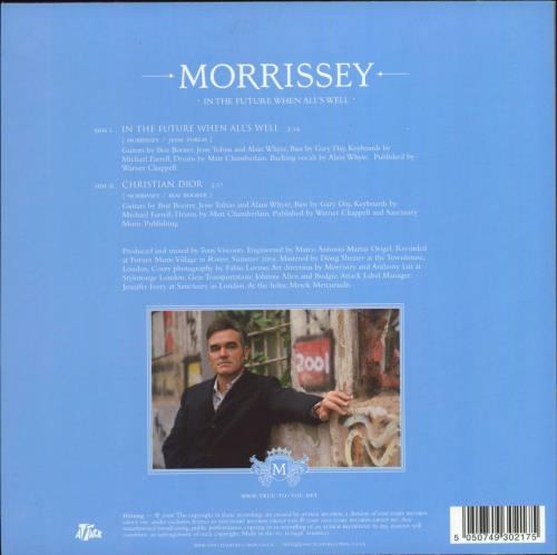 Morrissey In The Future When All's Well 7" vinyl single (7 inch record / 45) UK MOR07IN369708